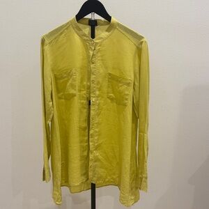 Eileen Fisher Yellow Linen Top